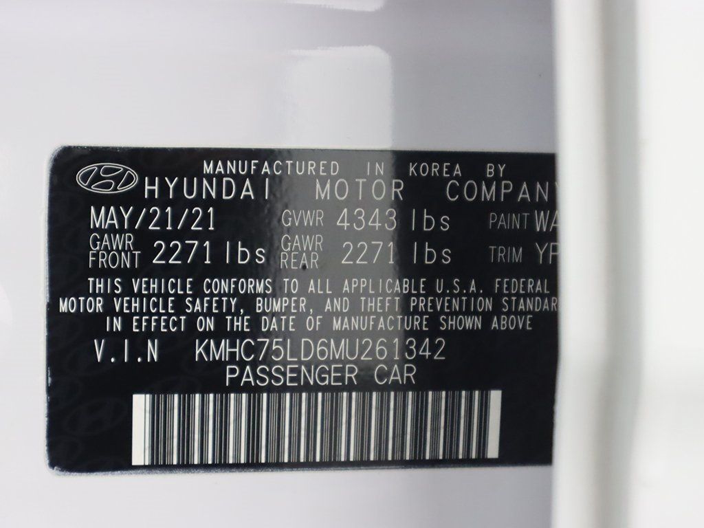 2021 Hyundai Ioniq Plug-In Hybrid SEL Hatchback - 22716298 - 43