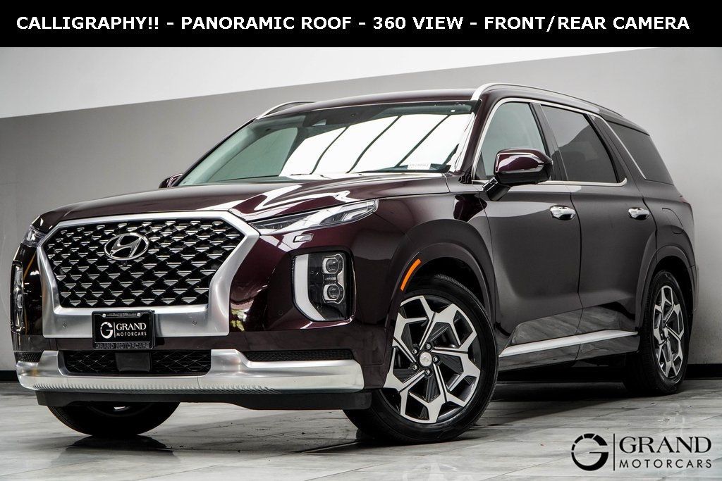 Used 2021 Hyundai Palisade Calligraphy with VIN KM8R7DHEXMU280563 for sale in Kennesaw, GA