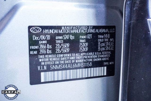 2021 Hyundai Santa Fe Limited FWD - 22933698 - 29