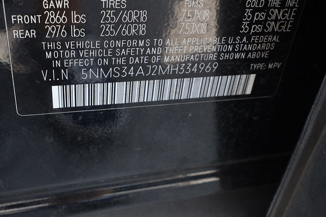 2021 HYUNDAI SANTA FE SEL FWD - 23060707 - 35