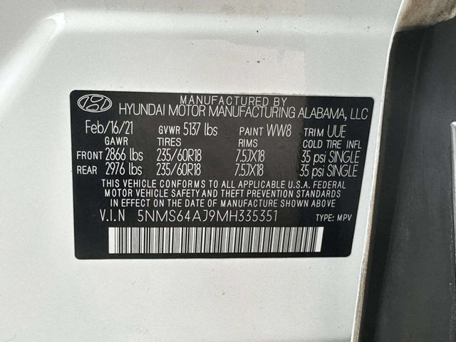 2021 Hyundai Santa Fe SEL FWD - 22991121 - 24