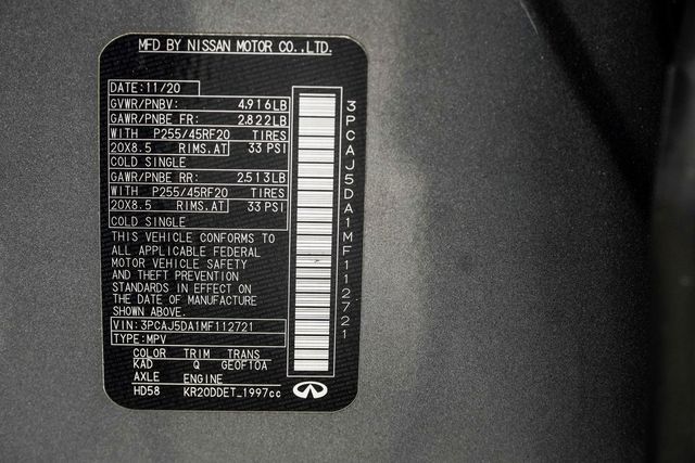 2021 INFINITI QX50 AUTOGRAPH FWD - 22955376 - 40