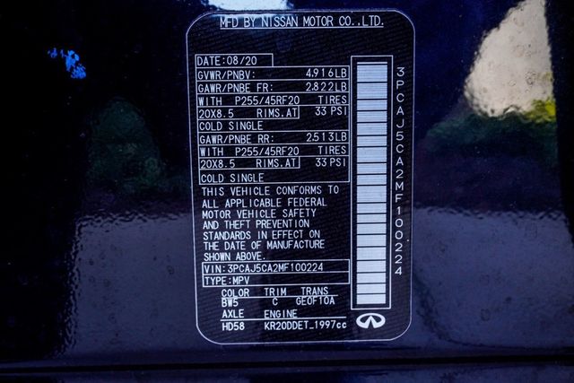 2021 INFINITI QX50 SENSORY FWD - 22914214 - 33