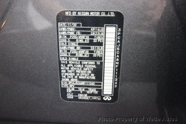 2021 INFINITI QX50 SENSORY FWD - 22911013 - 35