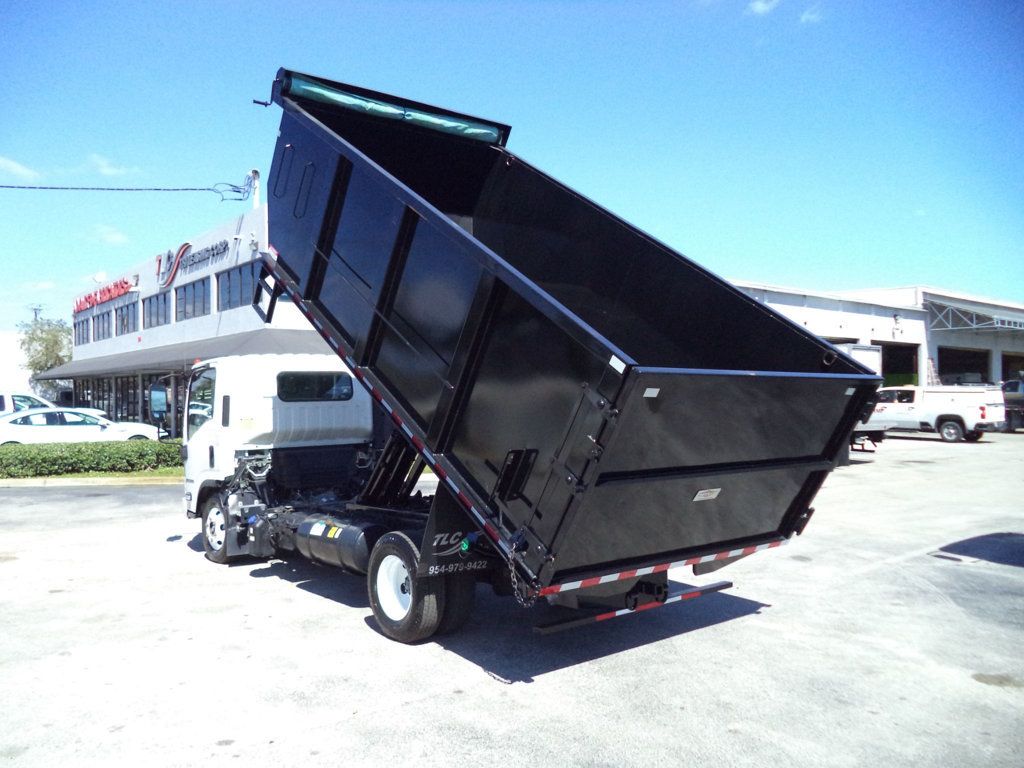 2021 Isuzu NPR HD w/ New 15ft Landscape Body Steel Dump Truck - 22991291 - 14