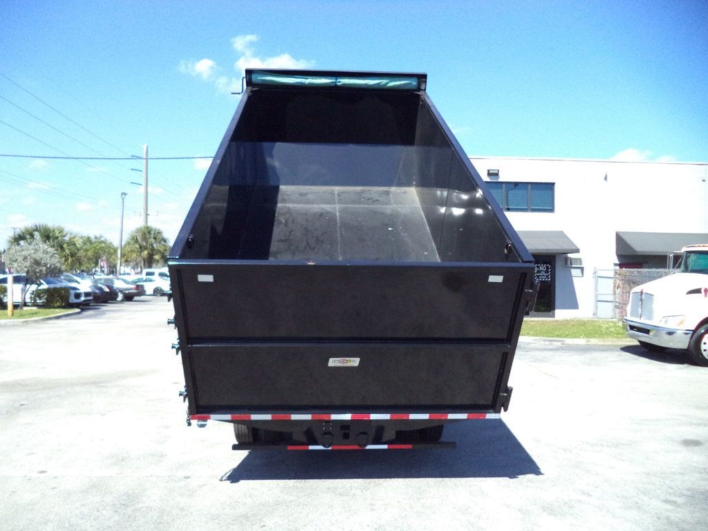 2021 Isuzu NPR HD w/ New 15ft Landscape Body Steel Dump Truck - 22991291 - 15