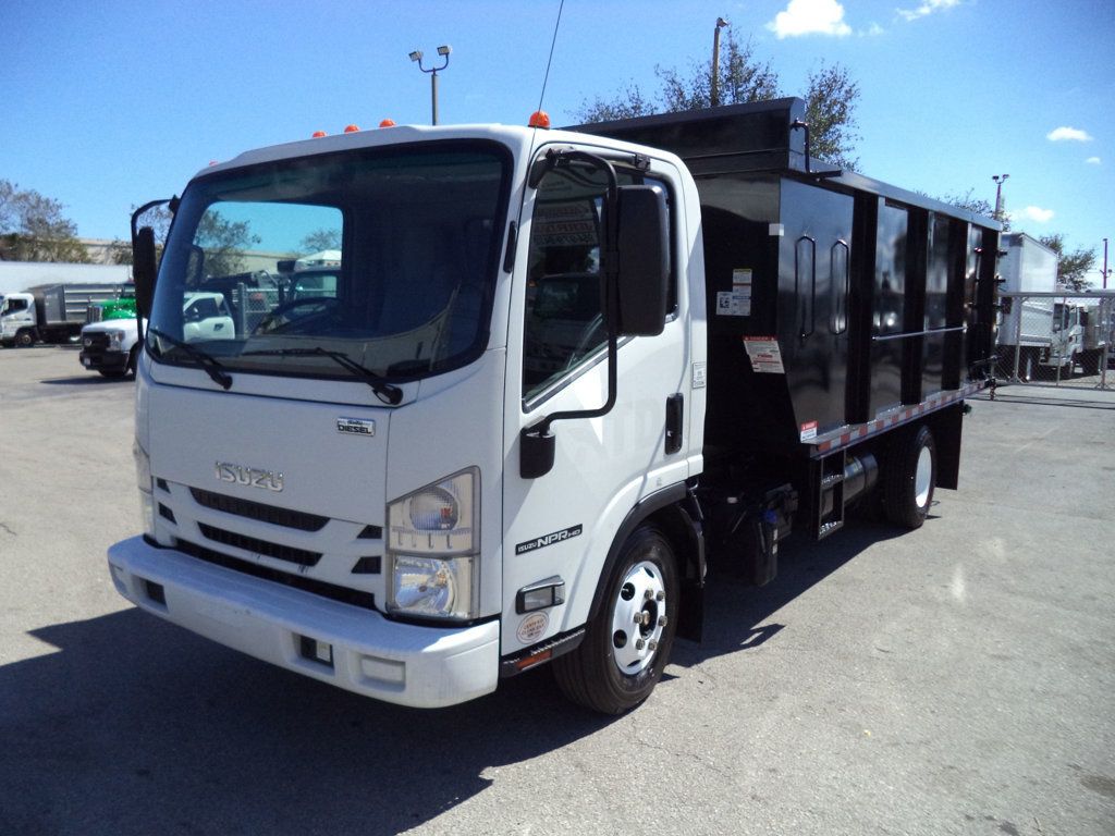 2021 Isuzu NPR HD w/ New 15ft Landscape Body Steel Dump Truck - 22991291 - 1