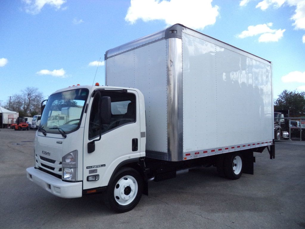 2021 Isuzu NPR HD Gas w/ 16ft x 96in H Box Truck Dry Cargo Box & Alum Liftgt - 22983313 - 9