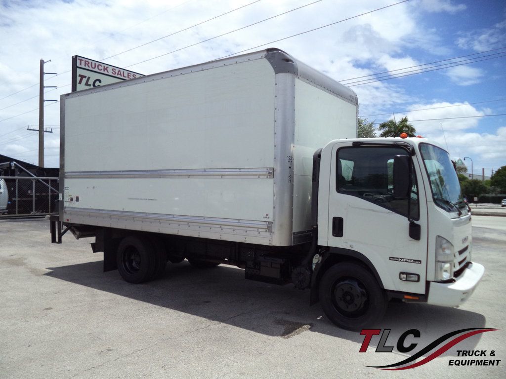 2021 Isuzu NPR HD Gas With 16ft Box Truck Dry Cargo Truck & Aluminum Liftgate - 23037031 | Video 1