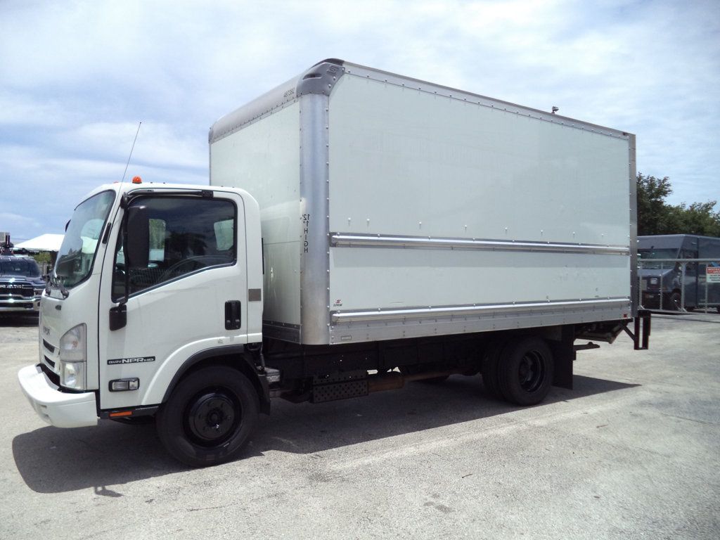 2021 Isuzu NPR HD Gas With 16ft Box Truck Dry Cargo Truck & Aluminum Liftgate - 23037031 - 2