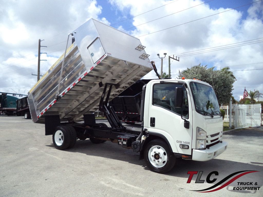 2021 Isuzu NPR HD Gas w/ New 14ft Landscape Body Aluminum Dump Truck - 22999104 | Video 1