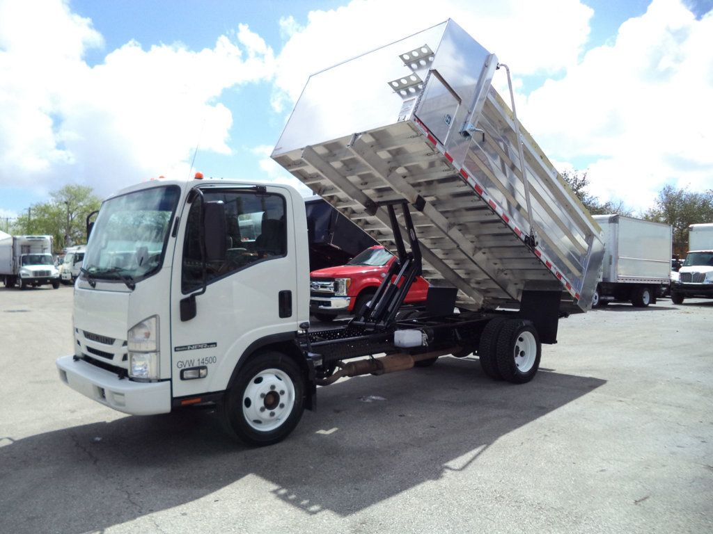 2021 Isuzu NPR HD Gas w/ New 14ft Landscape Body Aluminum Dump Truck - 22999104 - 19