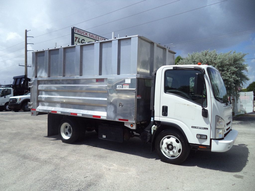 2021 Isuzu NPR-XD w/ 14ft Aluminum Chipper Dump Landscape Dump Truck - 23071362 - 1