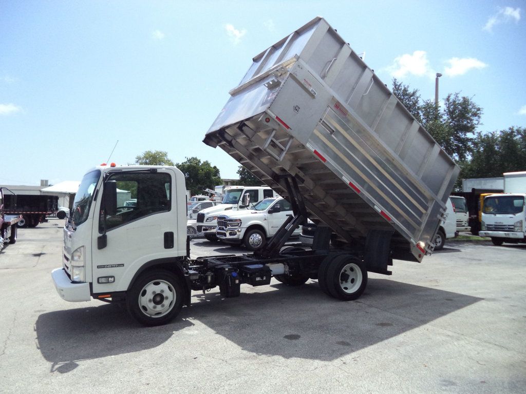 2021 Isuzu NPR-XD w/ 14ft Aluminum Chipper Dump Landscape Dump Truck - 23071362 - 25