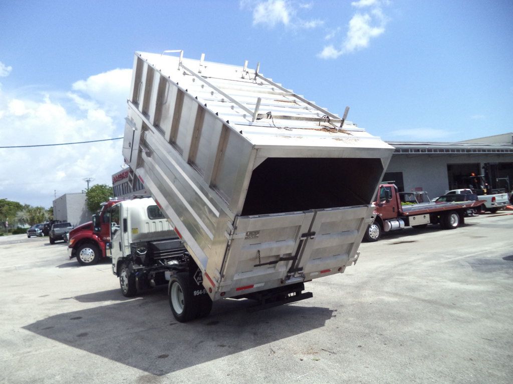 2021 Isuzu NPR-XD w/ 14ft Aluminum Chipper Dump Landscape Dump Truck - 23071362 - 26