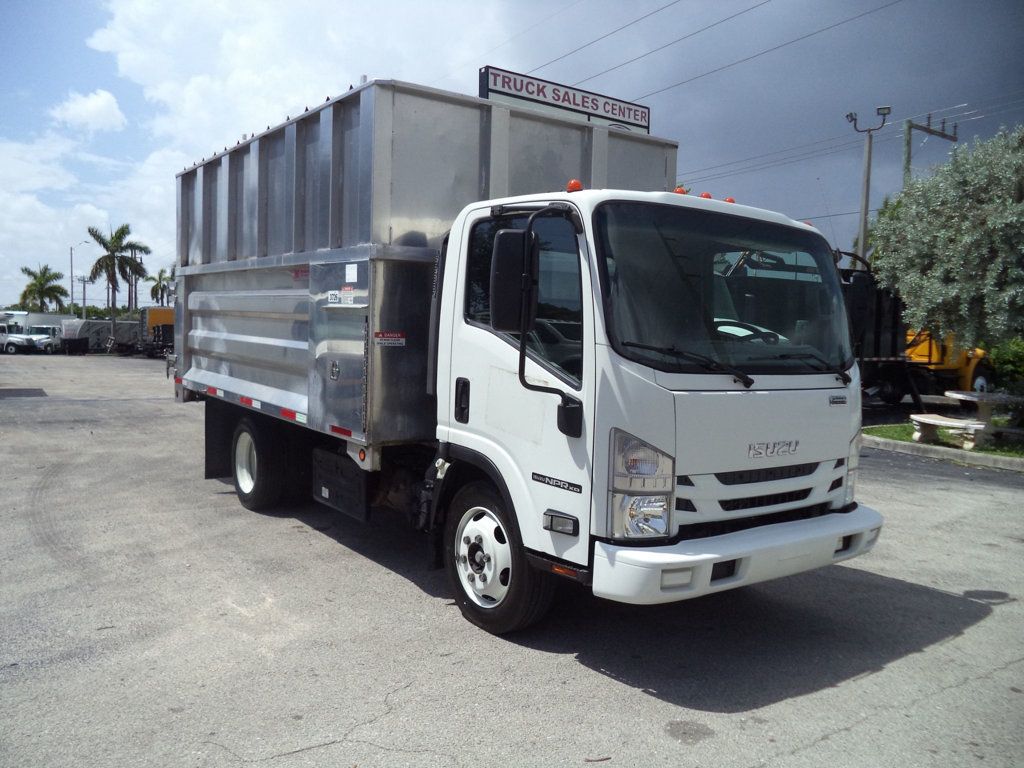 2021 Isuzu NPR-XD w/ 14ft Aluminum Chipper Dump Landscape Dump Truck - 23071362 - 2