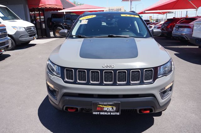 2021 Jeep Compass TRAILHAWK, 4X4, PREMIUM WHEELS, LEATHER SEATS, PUSH BUTTON START - 23061156 - 10