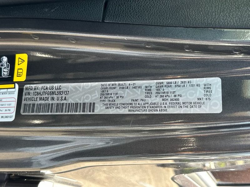 2021 Jeep Gladiator Overland 4x4 - 22950268 - 22