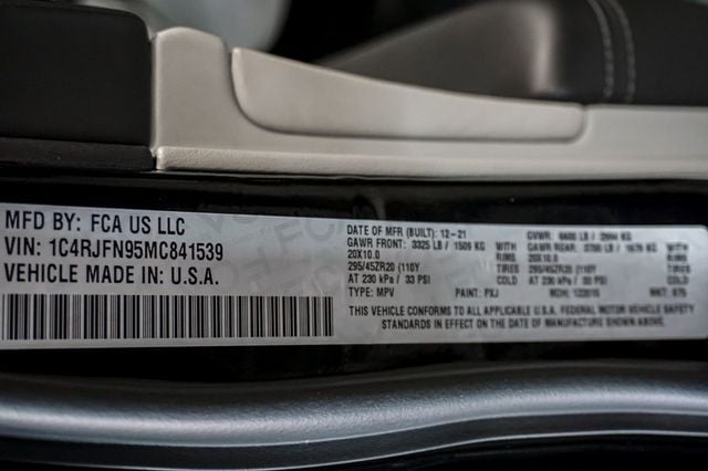 2021 Jeep Grand Cherokee *$102k+ MSRP* *Laguna Interior* *Hi-Perf Audio* *All Stock* - 23048211 - 18