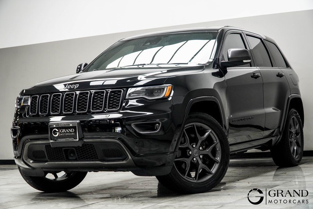 Used 2021 Jeep Grand Cherokee 80th Edition with VIN 1C4RJFBG2MC771226 for sale in Kennesaw, GA