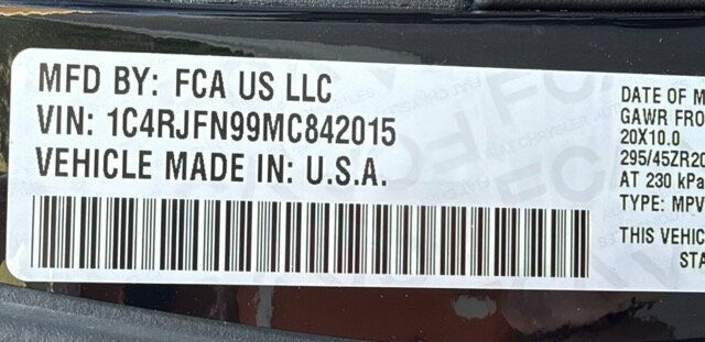 2021 Jeep Grand Cherokee Trackhawk 4x4 - 23102585 - 35