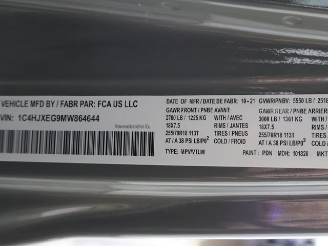 2021 Jeep Wrangler Unlimited Sahara - 22932833 - 44