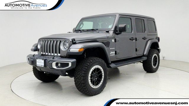 2021 Jeep Wrangler Unlimited Sahara 4x4 w/ Sky One-Touch Power-Top & 4C Navigation - 22951230 - 0