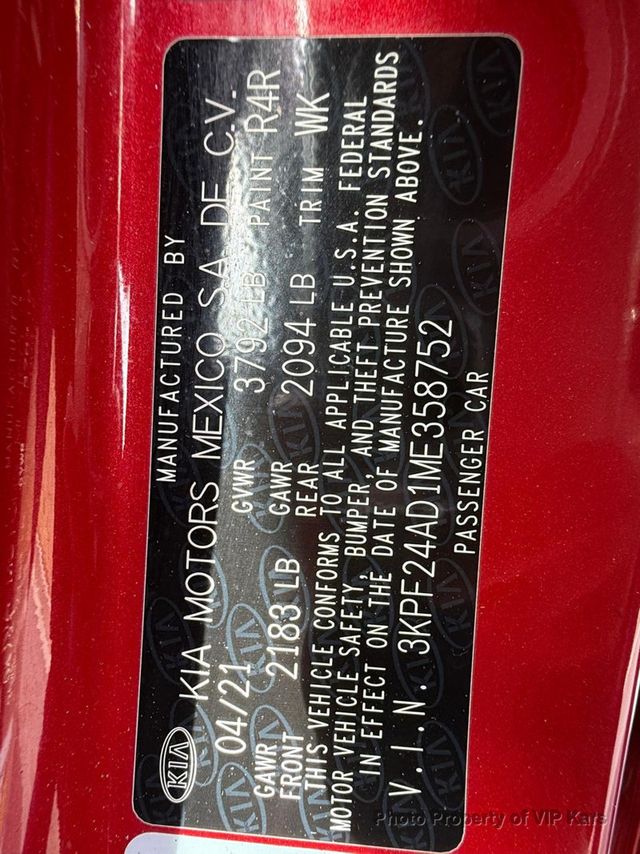 2021 Kia Forte FE IVT - 22985528 - 16