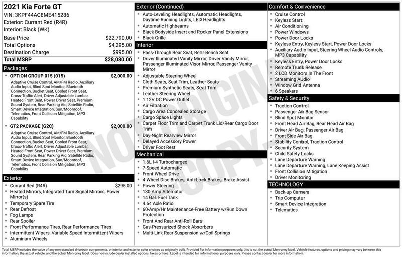 2021 Kia Forte GT - 22952150 - 5