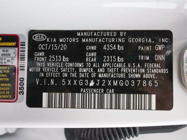 2021 Kia K5 EX - 23078047 - 12