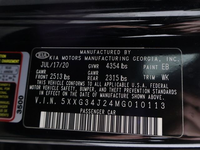 2021 Kia K5 EX Automatic FWD - 22953224 - 51