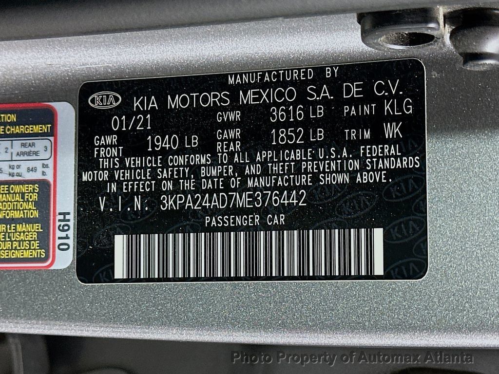 2021 Kia Rio S - 22615462 - 31