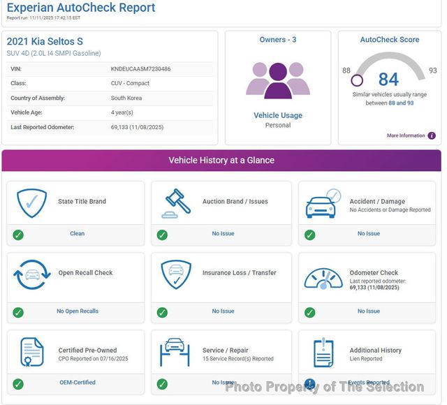 2021 Kia Seltos S AWD W/LANE DEPARTURE WARNING & APPLE CARPLAY - 22944962 - 8