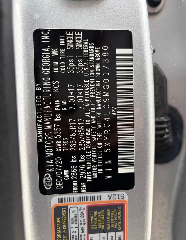 2021 Kia Sorento 2021 Kia Sorento LX - 23002718 - 39