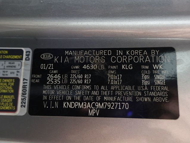 2021 Kia Sportage LX FWD - 23066681 - 39
