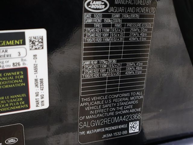 2021 Land Rover Range Rover SVAutobiography - 22989473 - 67