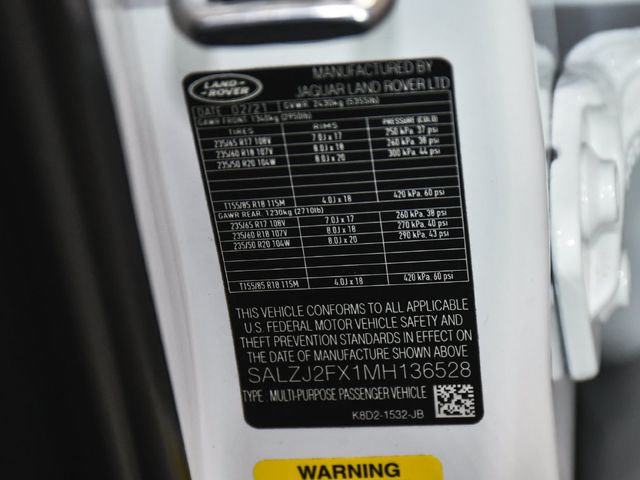 2021 Land Rover Range Rover Evoque S - 23093740 - 19