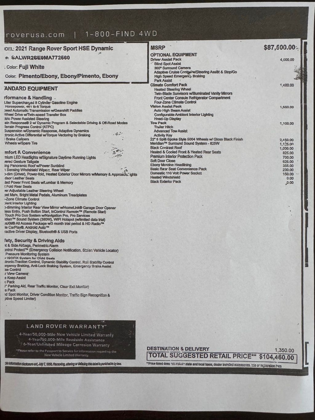 2021 Land Rover Range Rover Sport V8 Supercharged HSE Dynamic - 22968149 - 88