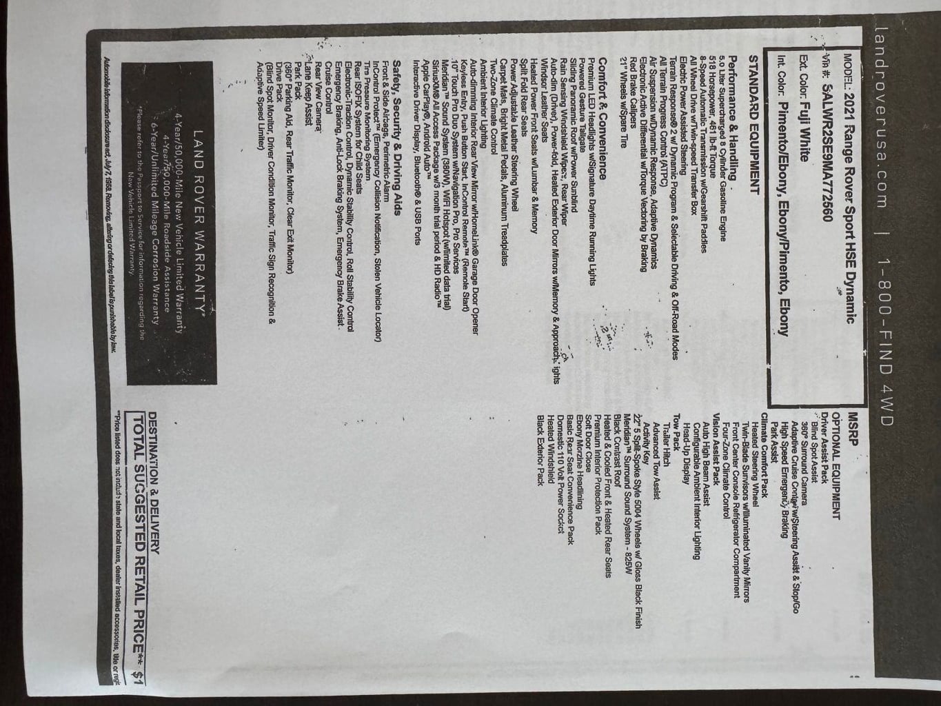 2021 Land Rover Range Rover Sport V8 Supercharged HSE Dynamic - 22968149 - 89