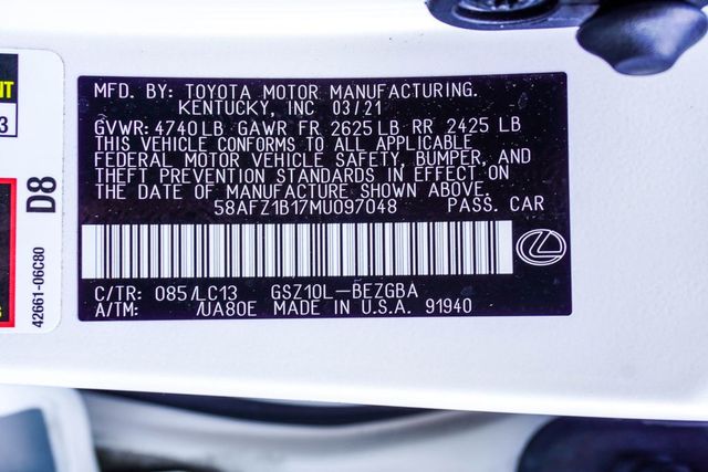 2021 Lexus ES ES 350 Ultra Luxury FWD - 23001370 - 39