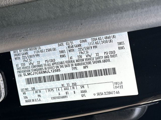 2021 Lincoln Corsair Standard FWD - 22963721 - 22