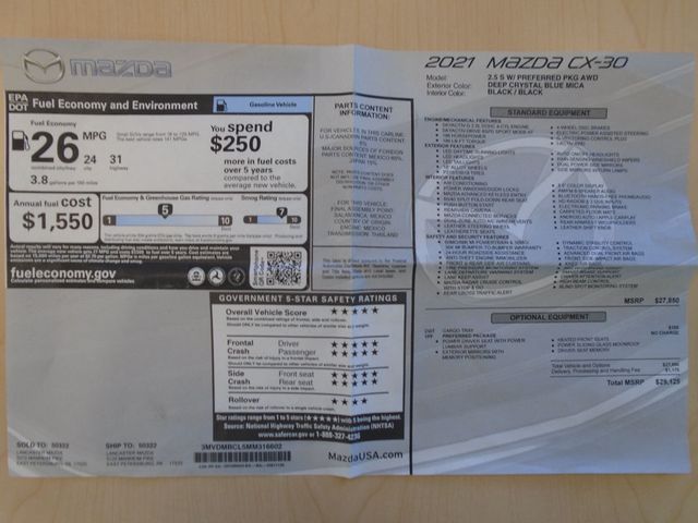 2021 Mazda CX-30 Preferred Package AWD - 22940140 - 46