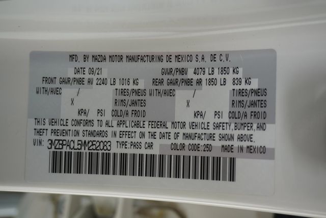 2021 Mazda Mazda3 Sedan Preferred FWD - 23021275 - 30