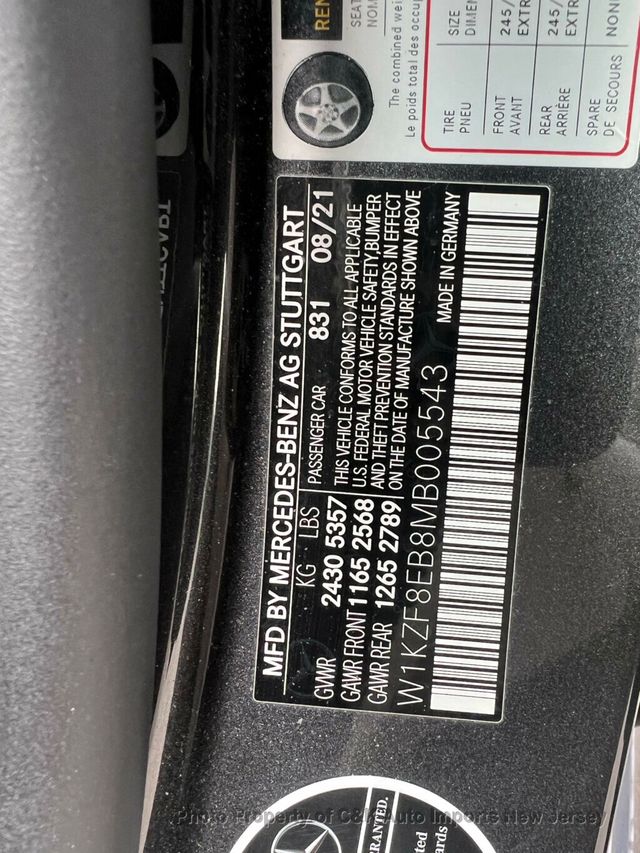 2021 Mercedes-Benz E-Class E 350 4MATIC,NIGHT PKG,DRIVER ASSIST,PANORAMA,AIRMATIC,AMG LINE - 22959396 - 45