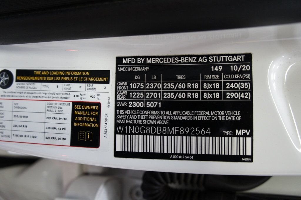 2021 Mercedes-Benz GLC 1-Owner, Premium Package - 22945610 - 53