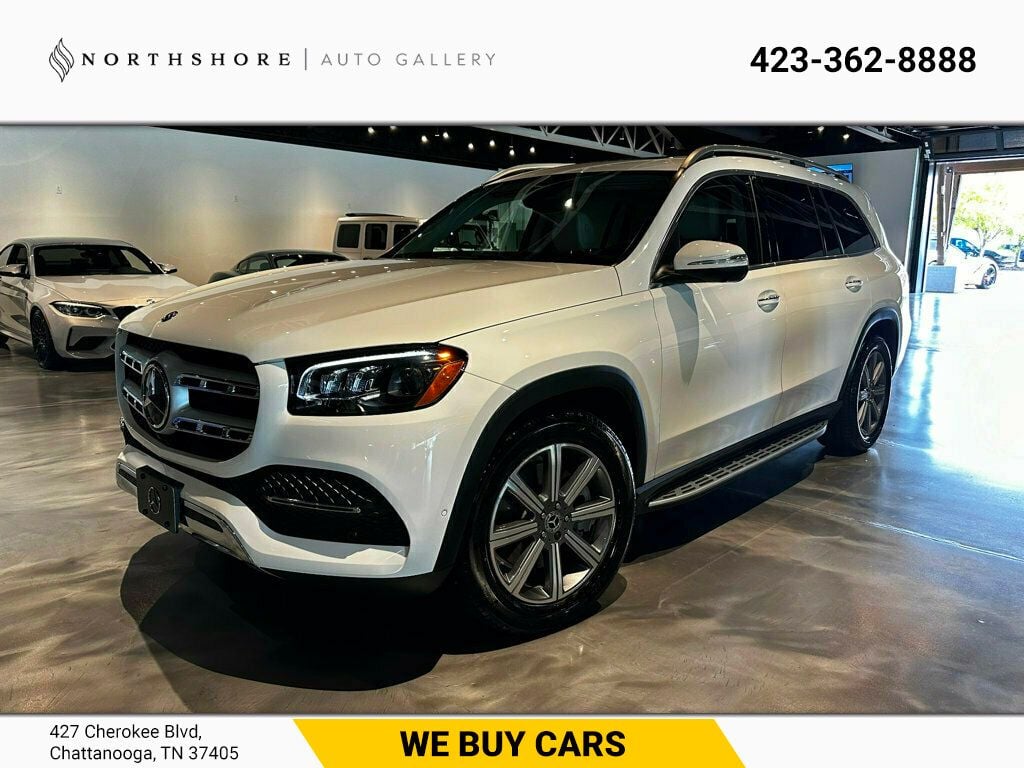 2021 Mercedes-Benz GLS 450/AWD/Htd&CldSeats/MoonRoof/AppleCarplay/TowPkg/360Cam/NAV - 22609009 - 0