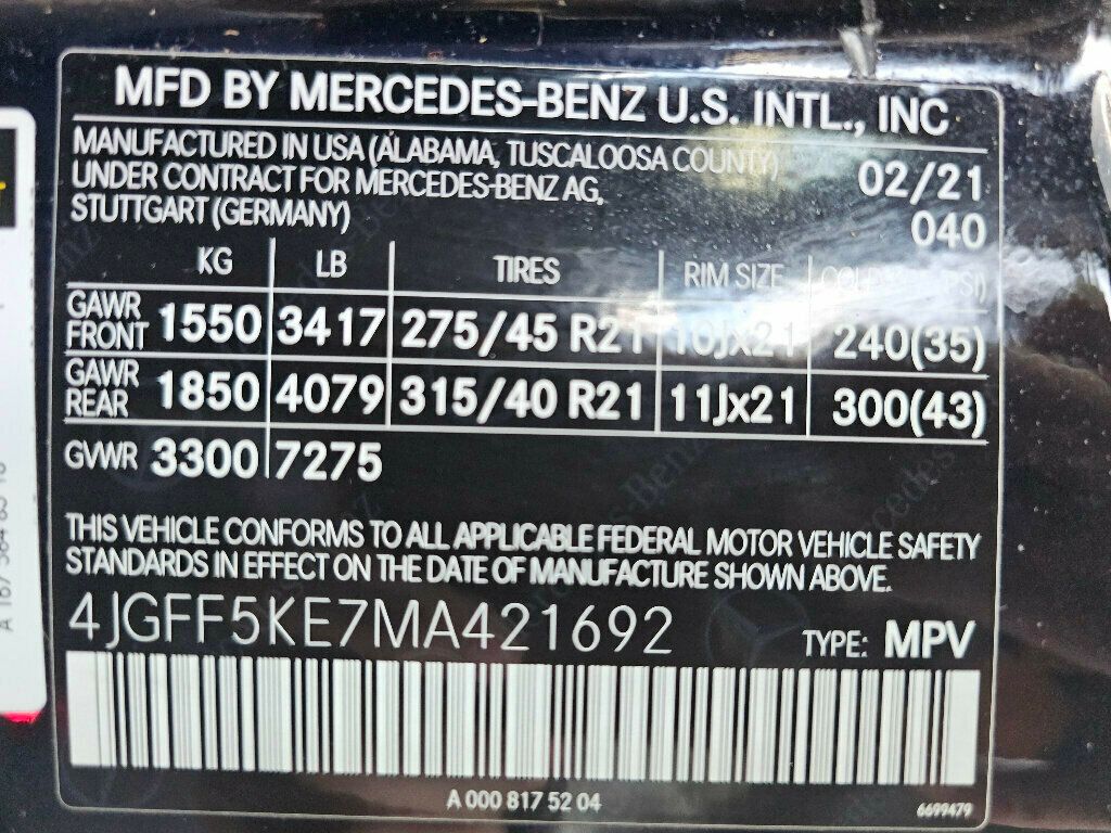 2021 Mercedes-Benz GLS GLS 450 4MATIC SUV - 22969933 - 38