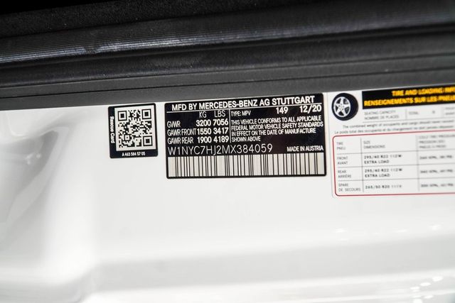 2021 Mercedes-Benz G-Class AMG G 63 4MATIC SUV - 22984501 - 41