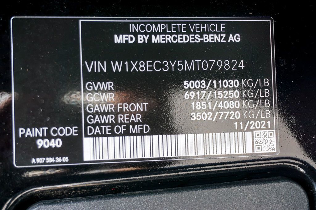 2021 Mercedes-Benz Sprinter Cargo Van 3500XD Primetime Conversion w/Toilet - 23025789 - 12