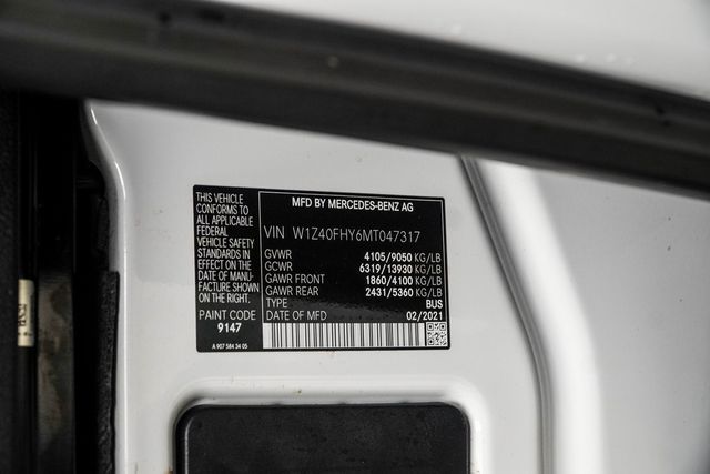 2021 Mercedes-Benz Sprinter Passenger Van 2500 Standard Roof I4 Gas 144" RWD - 22946860 - 30